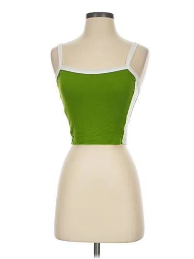 Pre-owned Shein Tank Top Green Strapless Neckline Tops