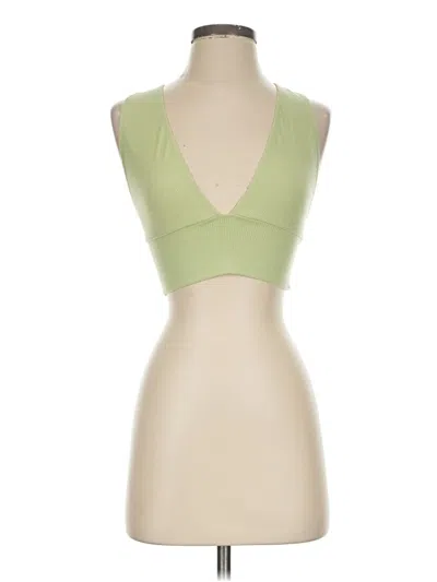 Pre-owned Shein Tank Top Green Strapless Neckline Tops