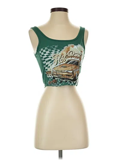Pre-owned Shein Tank Top Green Strapless Neckline Tops