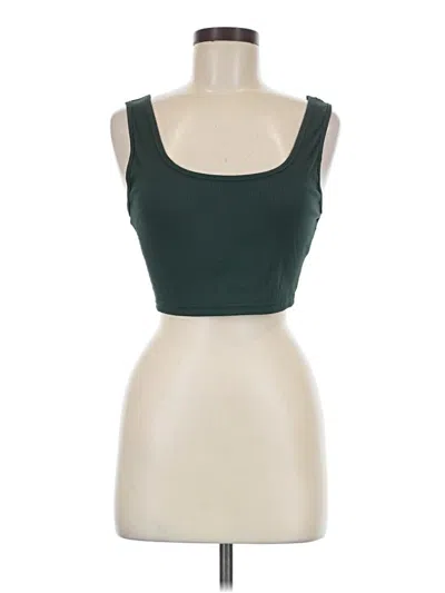 Pre-owned Shein Tank Top Green Strapless Neckline Tops