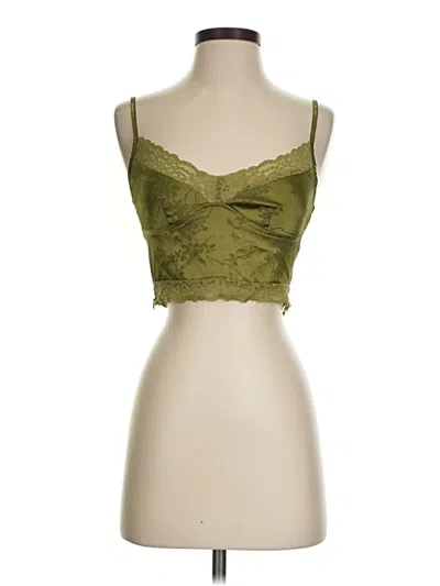 Pre-owned Shein Tank Top Green Sweetheart Neckline Tops