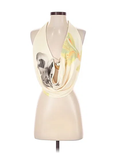 Pre-owned Shein Tank Top Ivory Cowl Neck Tops In White