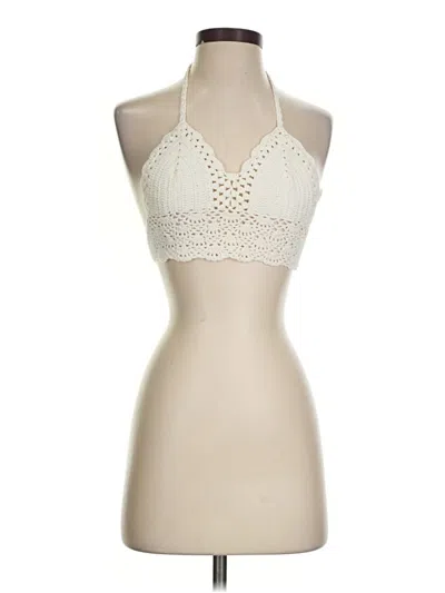 Pre-owned Shein Tank Top Ivory Halter Neckline Tops