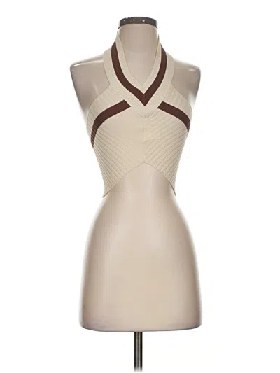 Pre-owned Shein Tank Top Ivory Halter Neckline Tops