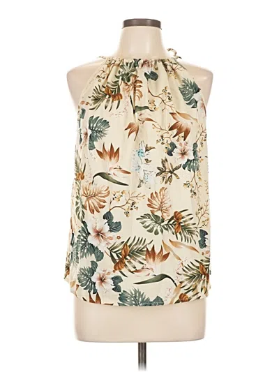 Pre-owned Shein Tank Top Ivory Halter Neckline Tops In White