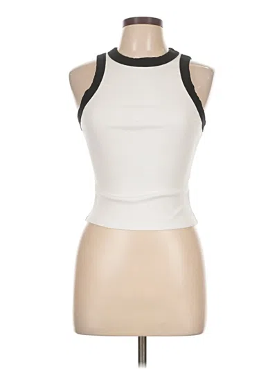 Pre-owned Shein Tank Top Ivory Halter Neckline Tops In White