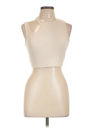 Pre-owned Shein Tank Top Ivory Halter Neckline Tops In White