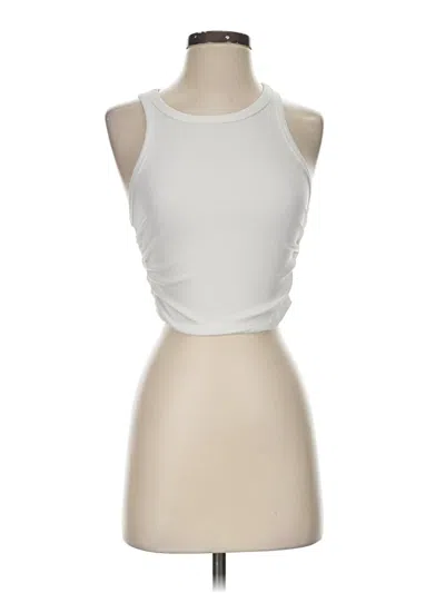 Pre-owned Shein Tank Top Ivory Halter Neckline Tops In White