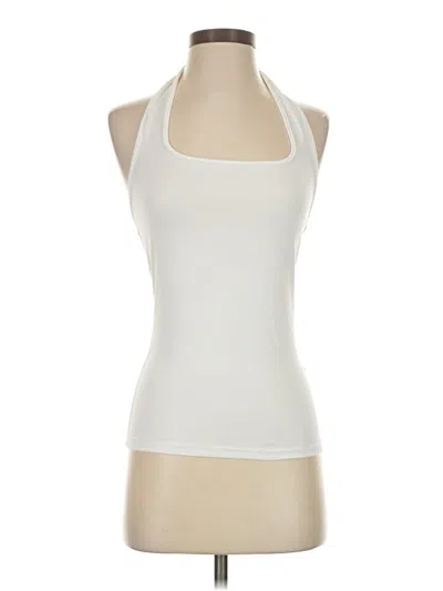 Pre-owned Shein Tank Top Ivory Halter Neckline Tops In White
