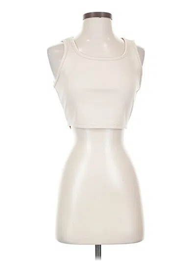 Pre-owned Shein Tank Top Ivory Halter Neckline Tops In White
