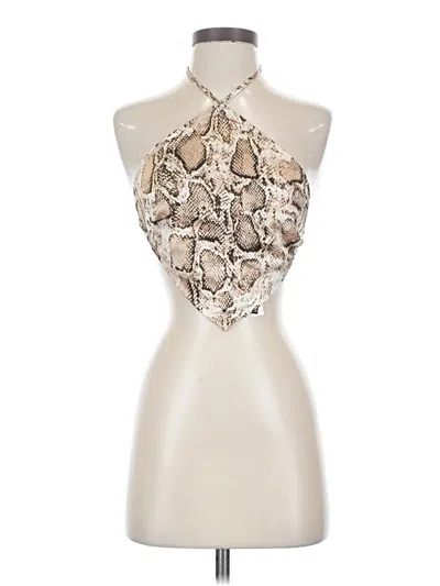 Pre-owned Shein Tank Top Ivory Halter Neckline Tops In White