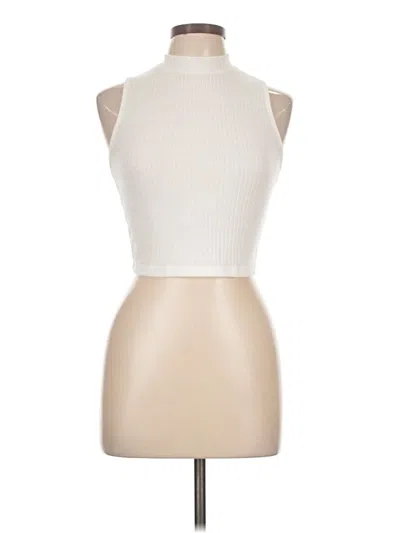 Pre-owned Shein Tank Top Ivory Halter Neckline Tops In White
