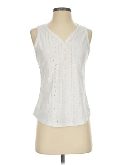 Pre-owned Shein Tank Top Ivory Plunge Neckline Tops