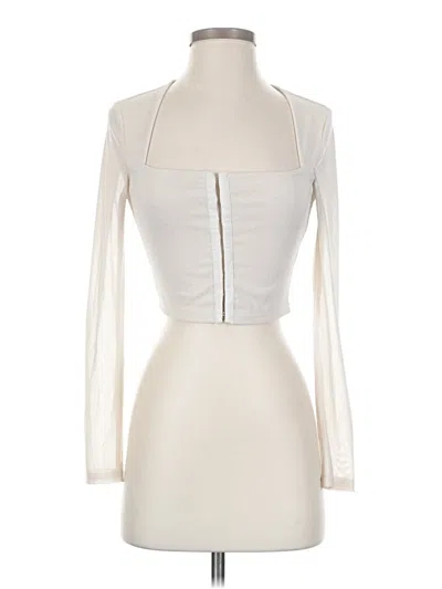 Pre-owned Shein Tank Top Ivory Strapless Neckline Tops