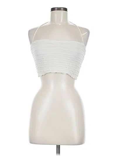 Pre-owned Shein Tank Top Ivory Strapless Neckline Tops