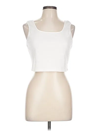 Pre-owned Shein Tank Top Ivory Strapless Neckline Tops