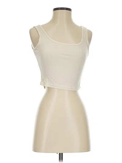Pre-owned Shein Tank Top Ivory Strapless Neckline Tops