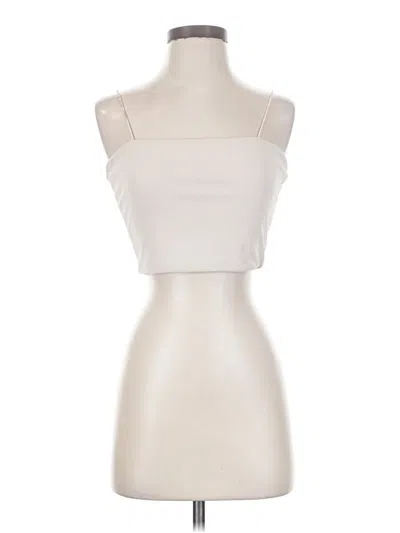 Pre-owned Shein Tank Top Ivory Strapless Neckline Tops