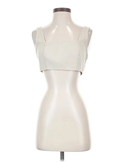 Pre-owned Shein Tank Top Ivory Strapless Neckline Tops