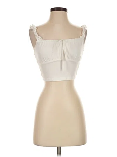 Pre-owned Shein Tank Top Ivory Strapless Neckline Tops