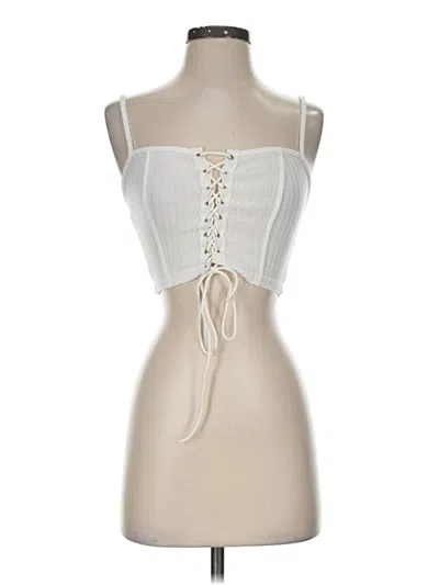 Pre-owned Shein Tank Top Ivory Strapless Neckline Tops
