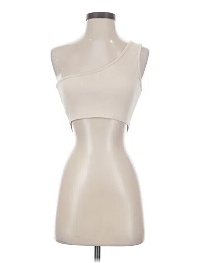 Pre-owned Shein Tank Top Ivory Strapless Neckline Tops