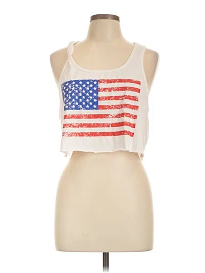 Pre-owned Shein Tank Top Ivory Strapless Neckline Tops
