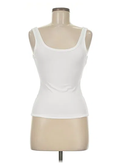 Pre-owned Shein Tank Top Ivory Strapless Neckline Tops In White