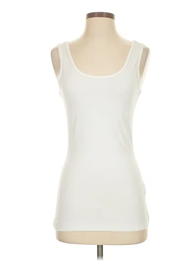 Pre-owned Shein Tank Top Ivory Strapless Neckline Tops In White