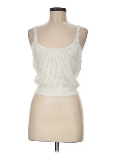 Pre-owned Shein Tank Top Ivory Strapless Neckline Tops In White