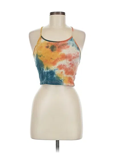 Pre-owned Shein Tank Top Orange Halter Neckline Tops