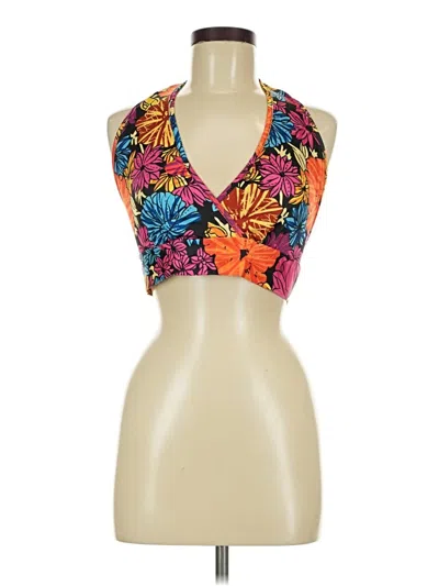 Pre-owned Shein Tank Top Orange Halter Neckline Tops