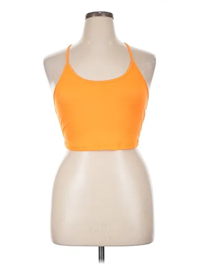 Pre-owned Shein Tank Top Orange Halter Neckline Tops