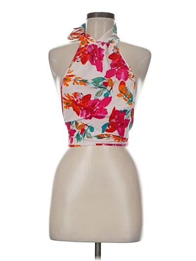 Pre-owned Shein Tank Top Orange Halter Neckline Tops