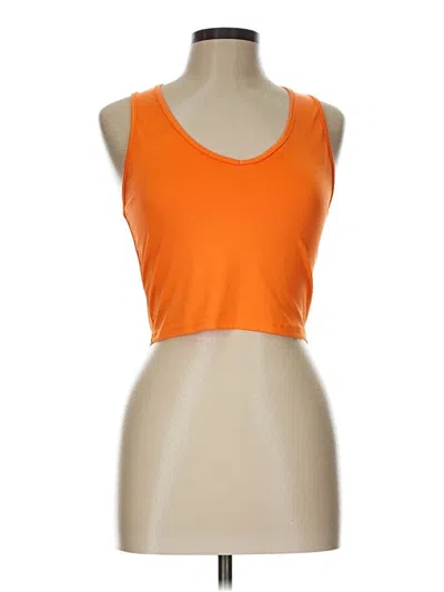 Pre-owned Shein Tank Top Orange Halter Neckline Tops