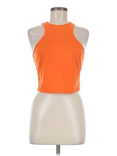 Pre-owned Shein Tank Top Orange Halter Neckline Tops