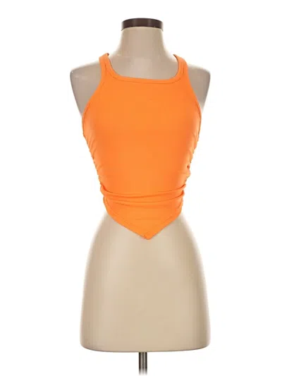 Pre-owned Shein Tank Top Orange Halter Neckline Tops