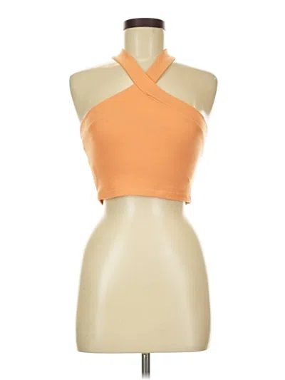 Pre-owned Shein Tank Top Orange Halter Neckline Tops