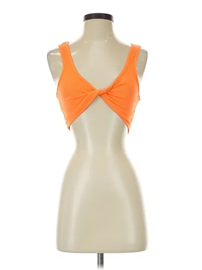 Pre-owned Shein Tank Top Orange Halter Neckline Tops