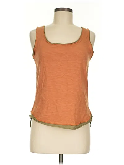 Pre-owned Shein Tank Top Orange Halter Neckline Tops