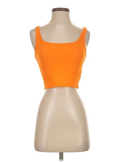 Pre-owned Shein Tank Top Orange Square Neckline Tops