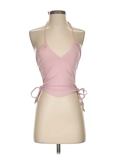 Pre-owned Shein Tank Top Pink Halter Neckline Tops