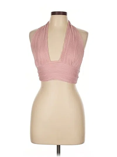 Pre-owned Shein Tank Top Pink Halter Neckline Tops