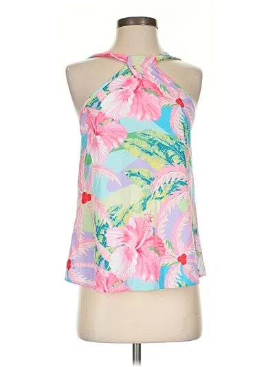 Pre-owned Shein Tank Top Pink Halter Neckline Tops