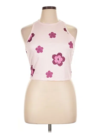 Pre-owned Shein Tank Top Pink Halter Neckline Tops
