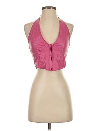 Pre-owned Shein Tank Top Pink Halter Neckline Tops
