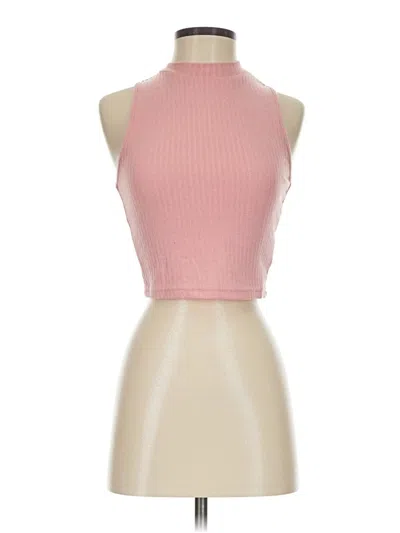 Shein Tank Top Pink Halter Neckline Tops
