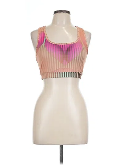 Shein Tank Top Pink Halter Neckline Tops In Multi