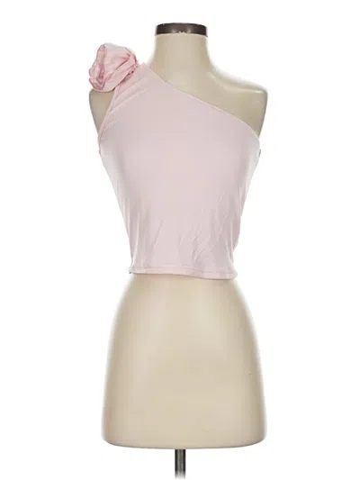 Pre-owned Shein Tank Top Pink One Shoulder Neckline Tops