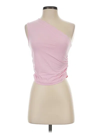 Pre-owned Shein Tank Top Pink One Shoulder Neckline Tops